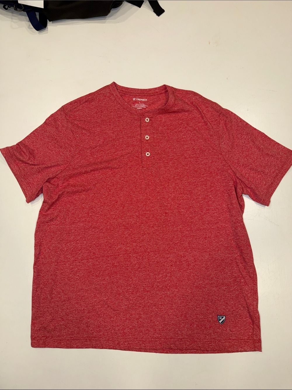 Daniel Cremieux Red Short-Sleeve Henley Tee